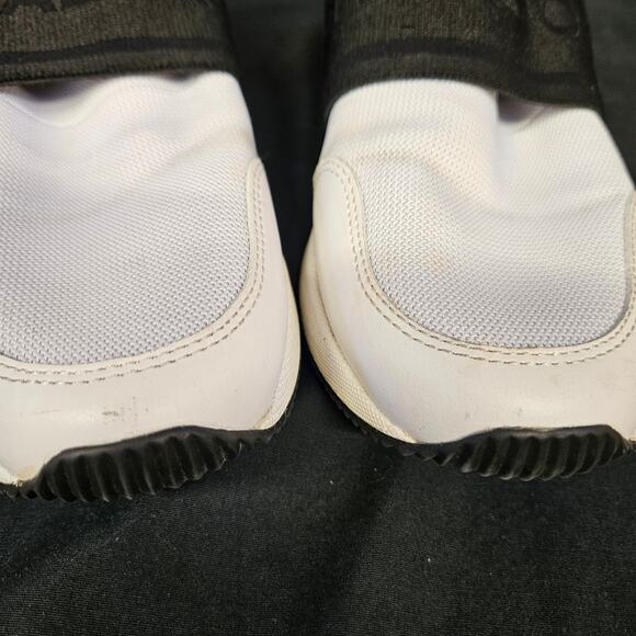 Michael Michael Kors Felix Nylon and Logo Trainer Shoes Size 8.5M Black White - Picture 6 of 11